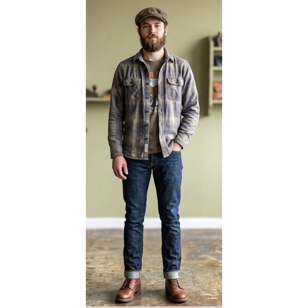 Naked & Famous Skinny Guy Left Hand Twill Selvedge Jeans Indigo Mens Sz  30x33